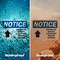 Signmission Contractor Material And Equipment Sign With Symbol, 7 in W x Rectangle, Vinyl Decal OS-2PACK-NS-D-57-L-10820 - alternate 6
